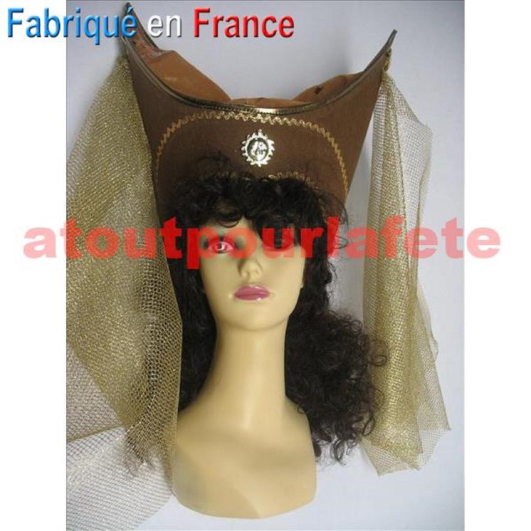 Coiffe Frénégonde de Pouille - Coiffe médiévale (Les Visiteurs)