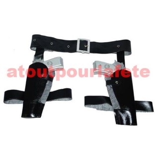 Holster Lara Croft double avec ceinture et pistolet (2)