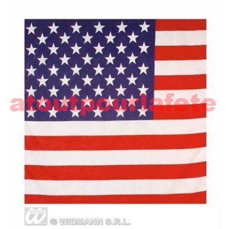 Bandana Amérique, "Usa" 55 X 55cms