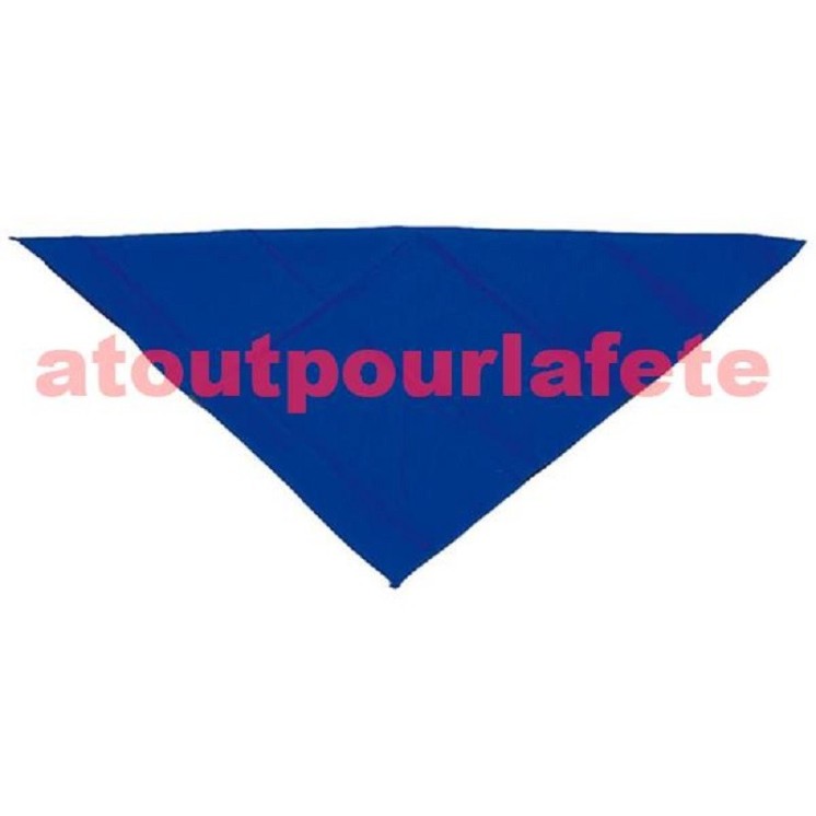 Bandana uni couleur 50 x 50cm, Rose ou Bleu - Foulard normand,