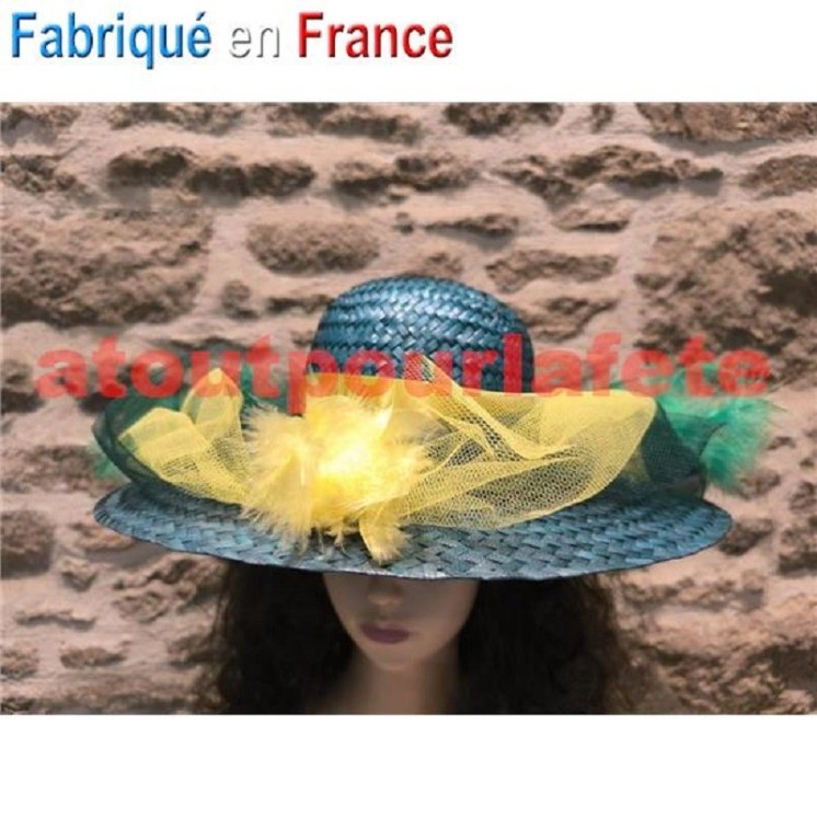 Chapeau Sainte Catherine "Lola" (paille)