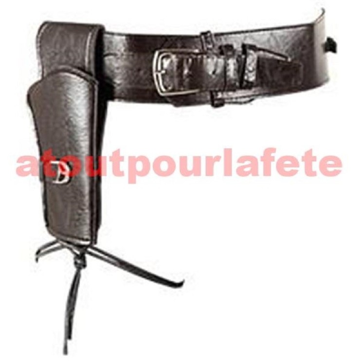 Holster simple avec ceinturon noir luxe