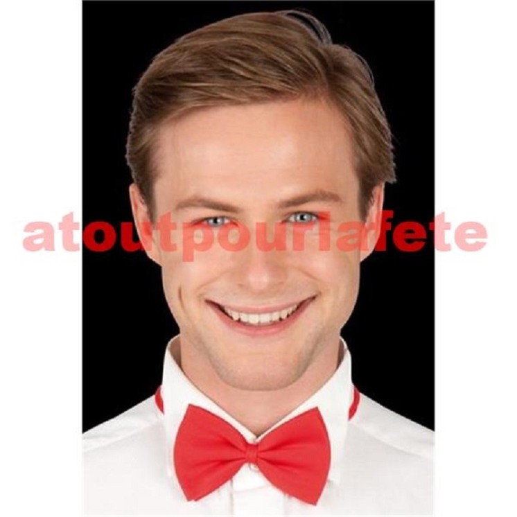 Noeud papillon en satin rouge, Dandy, Donald, Saw