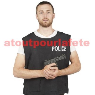 Pistolet automatique  pour deguisement de gangster (factice)