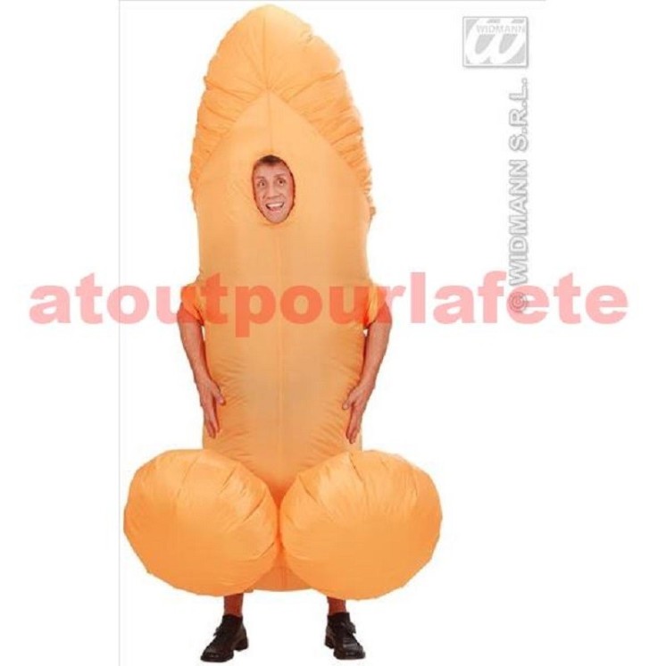 Déguisement  Phallus, Zizi, Zgeg, Braquemard  gonflable