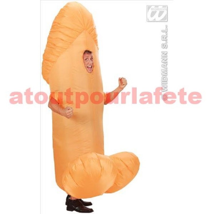 Déguisement  Phallus, Zizi, Zgeg, Braquemard  gonflable
