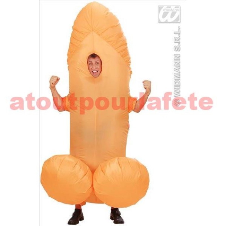 Déguisement  Phallus, Zizi, Zgeg, Braquemard  gonflable