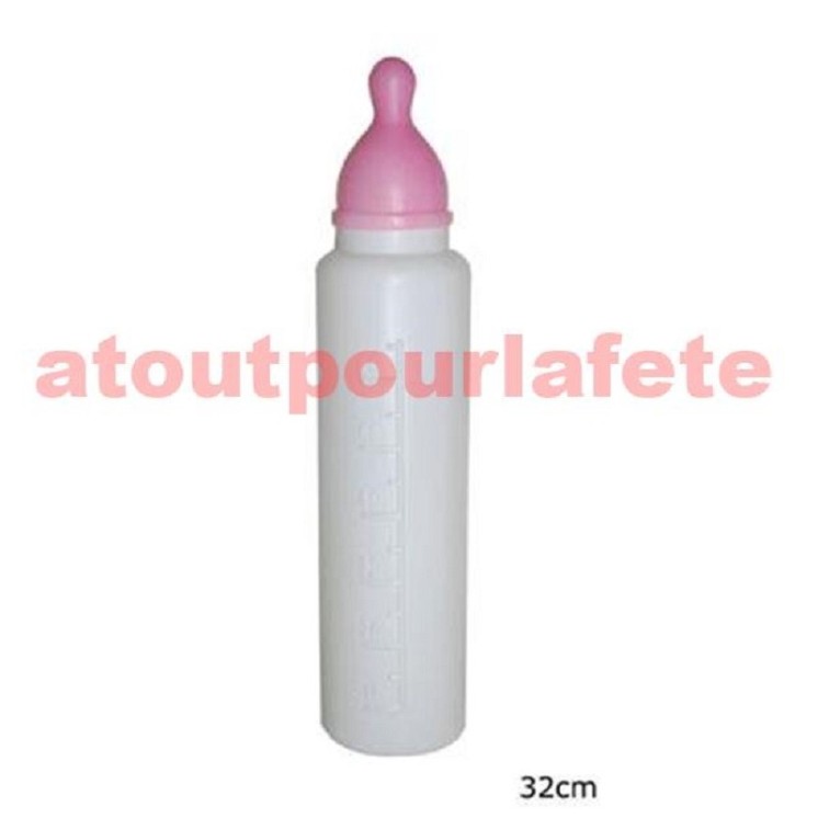 Biberon géant de bébé (rose ou bleu) (la pièce)