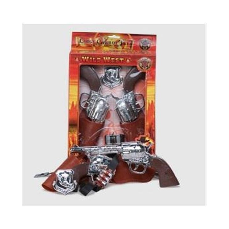 Set de 2 pistolets avec holsters 27cms (sachet)