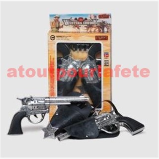 Set de 2 pistolets avec holsters 27cms (boite)