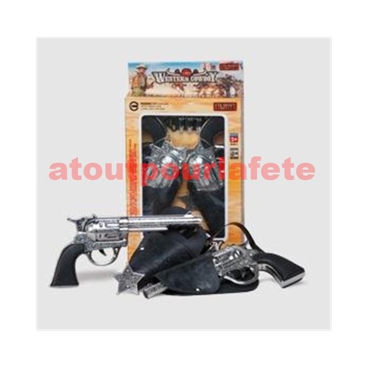 Set de 2 pistolets avec holsters 27cms (boite)