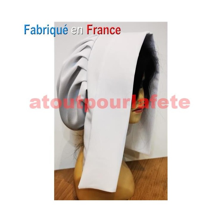 Coiffe de Laitière, paysanne pour reconstitution mediévale, moyen age