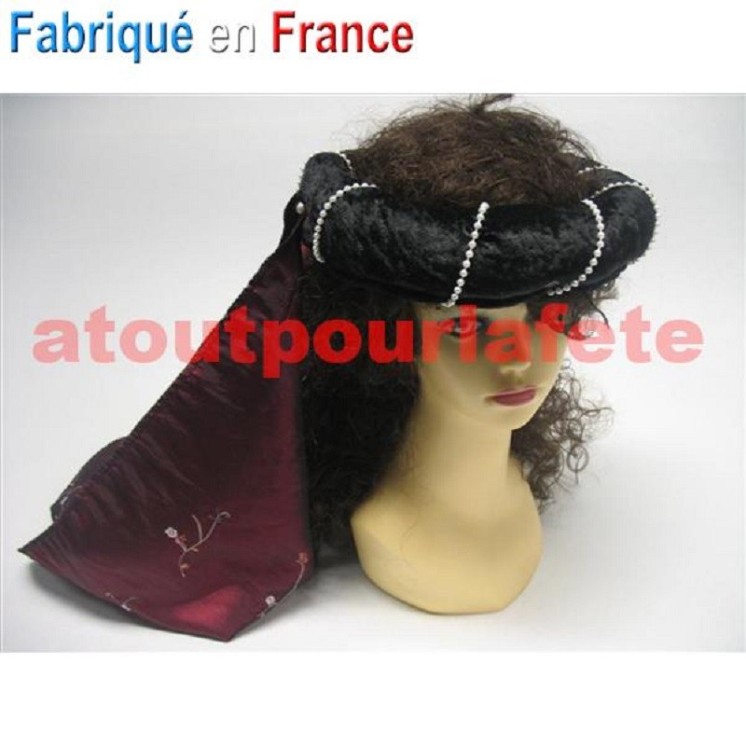 Coiffe médiévale, Moyen Age, Tambourin (coiffe Moyen-age)