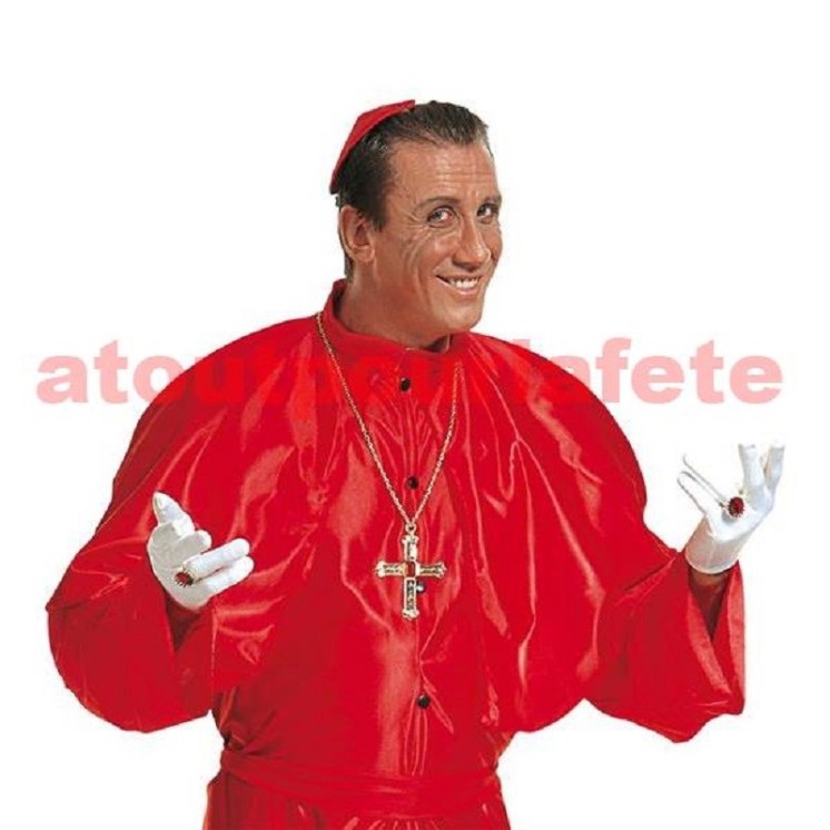 Parure de bijoux de Cardinal (Collier avec croix + 2 Bagues)