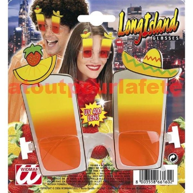 Lunettes fantaisie, long Island, Tropic, Tropical, Hawai, Caraibes, Iles