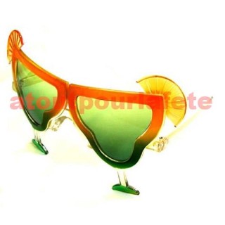 Lunettes fantaisies Cocktail Margarita, Tropic, Tropical, Hawai, Caraibes, Iles