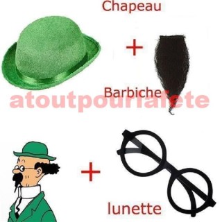 Set de Déguisement Professeur Tournesol adulte (Dupont et Dupond)