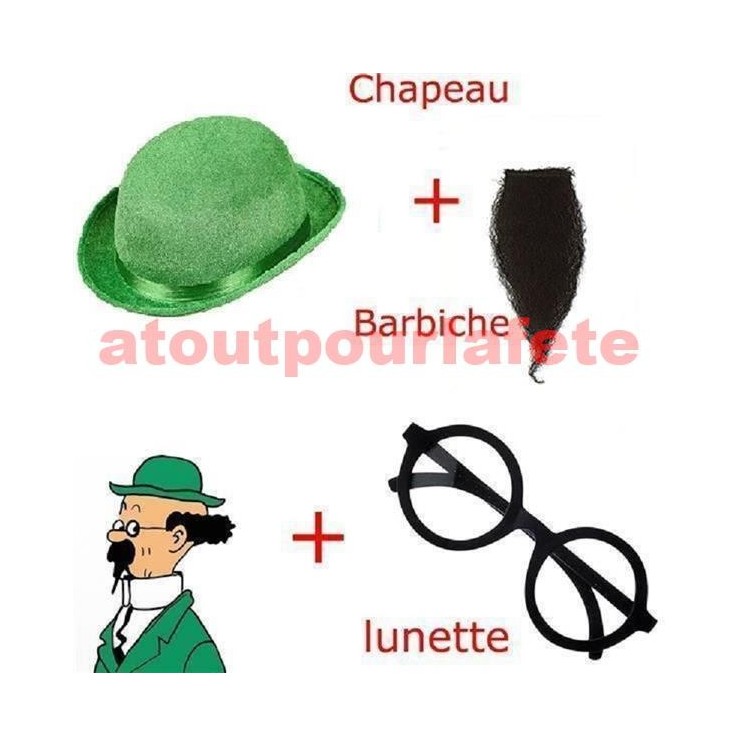 Set de Déguisement Professeur Tournesol adulte (Dupont et Dupond)