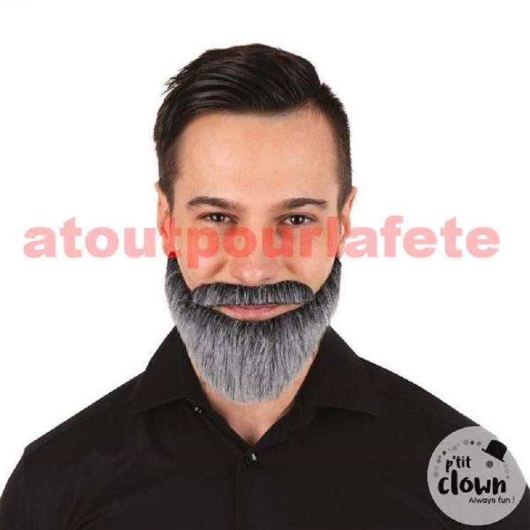 Barbe avec moustache capitaine Haddock