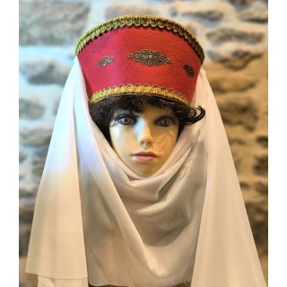 Coiffe médiévale, chapeau moyen-age "Margot", Marguerite de France