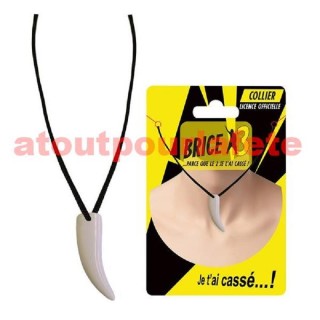 Collier dent de requin "Brice de Nice"