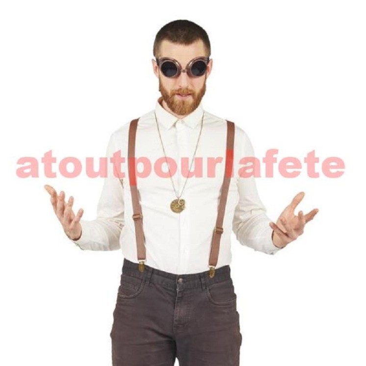 Set Steampunk Bretelles Collier et lunettes