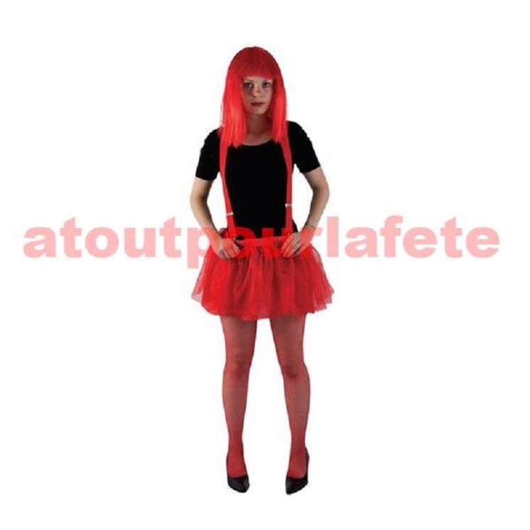 Bretelles rouge large pour homme ou femme