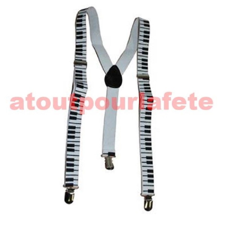 Bretelles Piano pour deguisement de Jazzman
