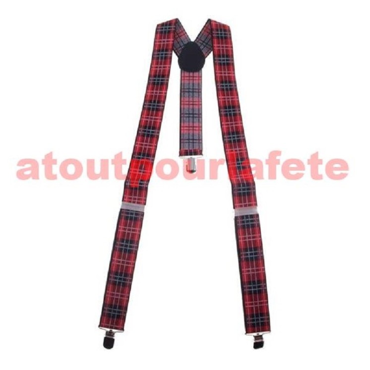 Bretelles Écossaise pour deguisement pour femme ou homme (la paire)