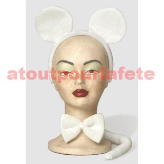 Set de déguisement de Souris Blanche (3pièces)