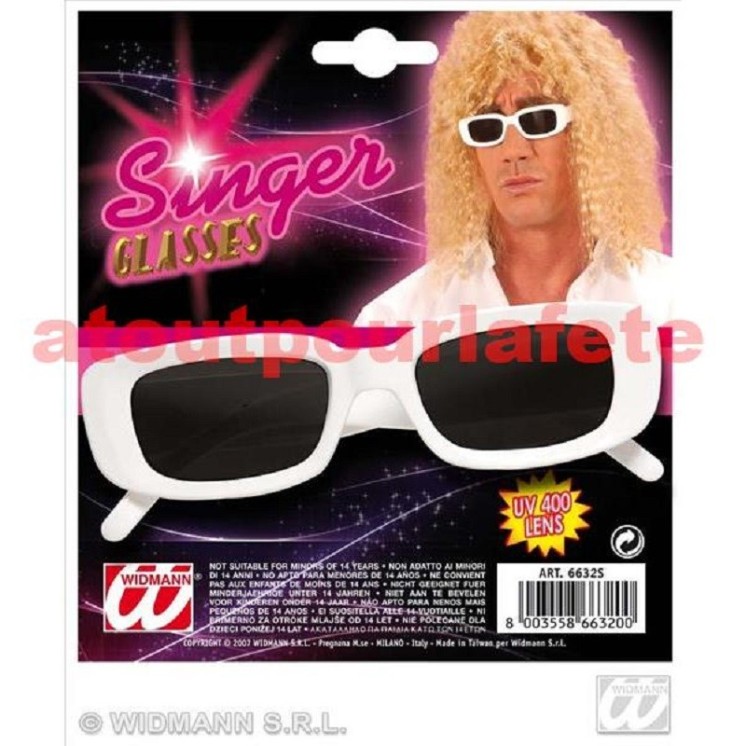 Lunettes Polnareff (blanche)(la paire)