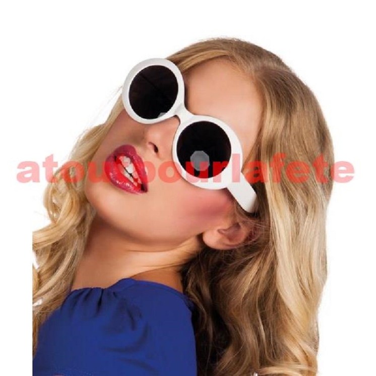 Lunette blanche Jacky Kennedy - Sixties, "60
