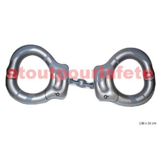Menottes gonflable geante 130 x 65cm pour couple
