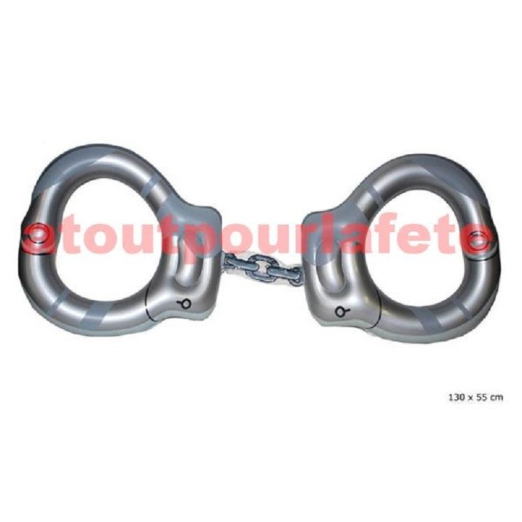 Menottes gonflable geante 130 x 65cm pour couple