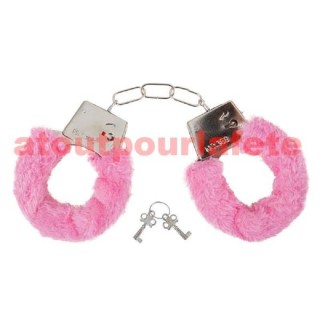 Menottes de l' amour avec fourrure rose