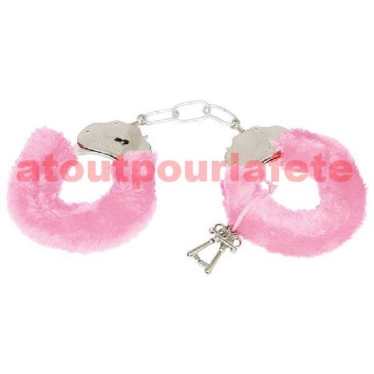 Menottes de l' amour avec fourrure rose