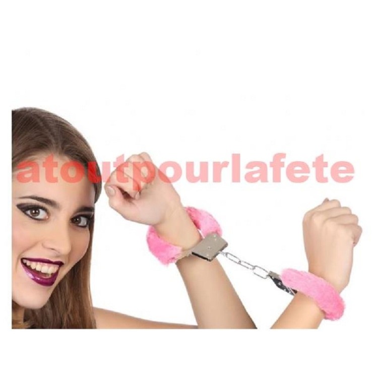 Menottes de l' amour avec fourrure rose