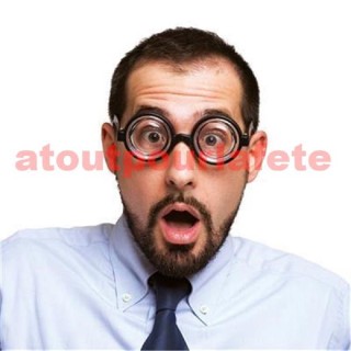 Lunettes de "Myope" Idiot, Geek, Nerd, (la paire)