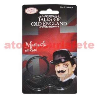 Monocle (Avec moustache) Schultz, Klink, Sherlock Holmes,Hercule Poirot