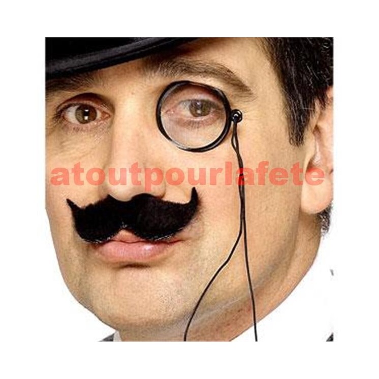 Monocle (Avec moustache) Schultz, Klink, Sherlock Holmes,Hercule Poirot