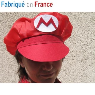 Casquette Mario adulte (fabrication Française)