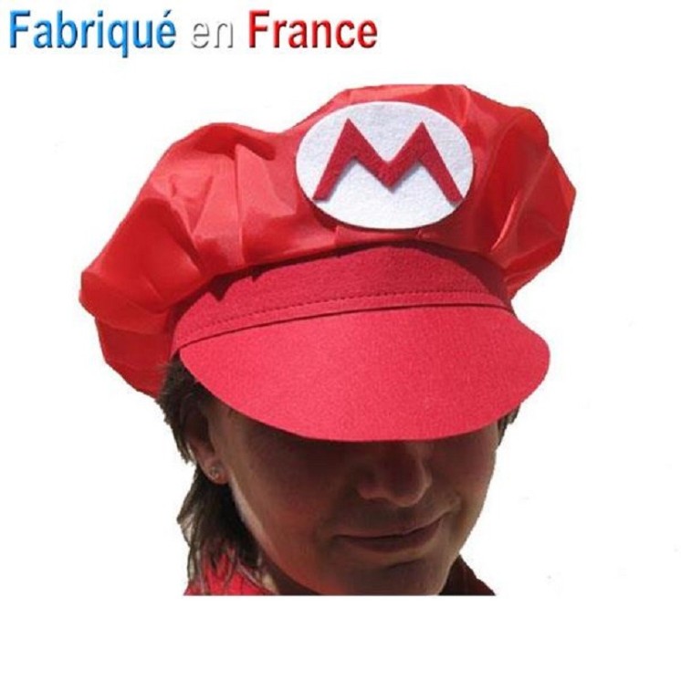Casquette Mario adulte (fabrication Française)