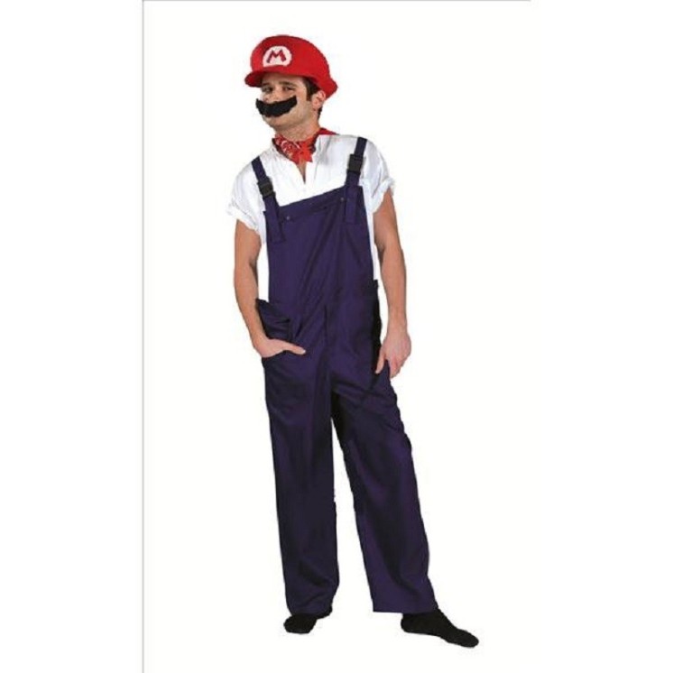 Salopette bleue pour déguisement de Mario Kart, Chucky la poupée, Jardinier, Minions