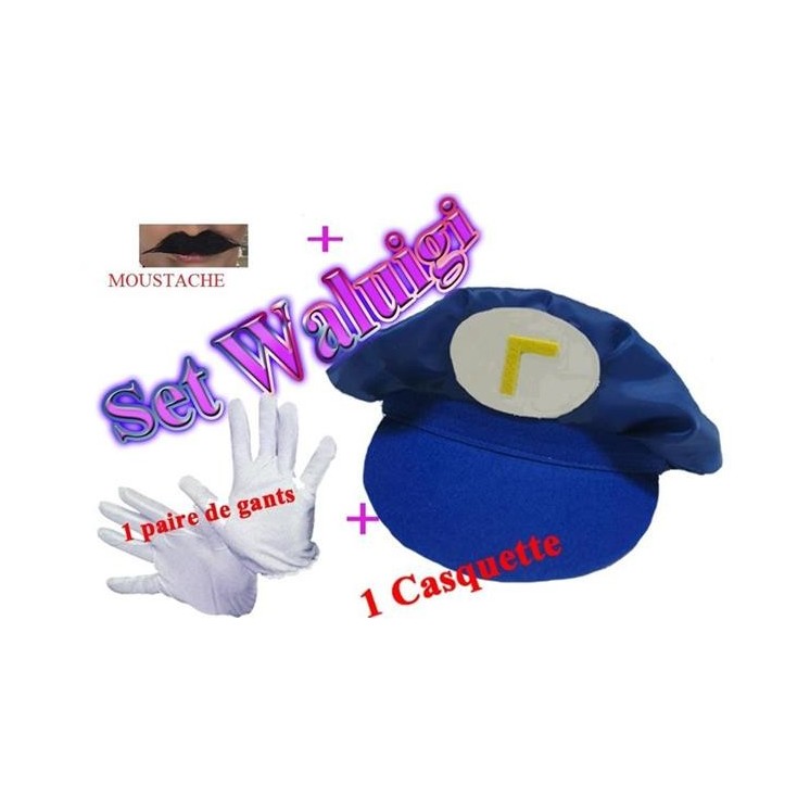 Set de Déguisement Waluigi 3 pièces