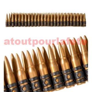 Ceinture Cartouchière de poitrine 96 balles Lara, Rambo, soldat