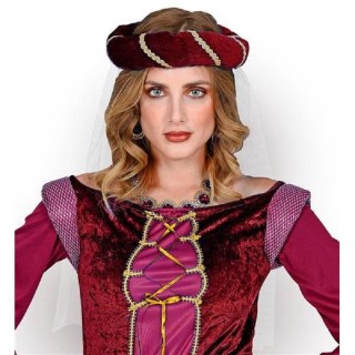 Tambourin médiéval, coiffe moyen-age