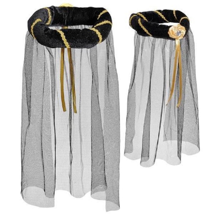 Tambourin médiéval, coiffe moyen-age