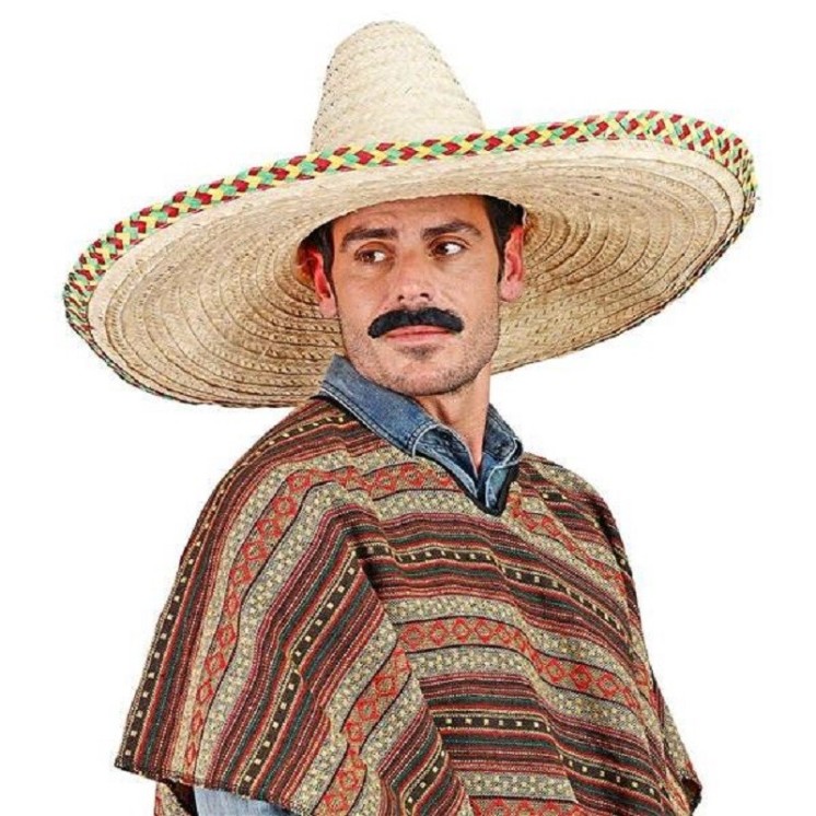 Sombrero Méxicain géant 65cms, chapeau en paille Sombrero Méxicain géant 65cms, chapeau en paille