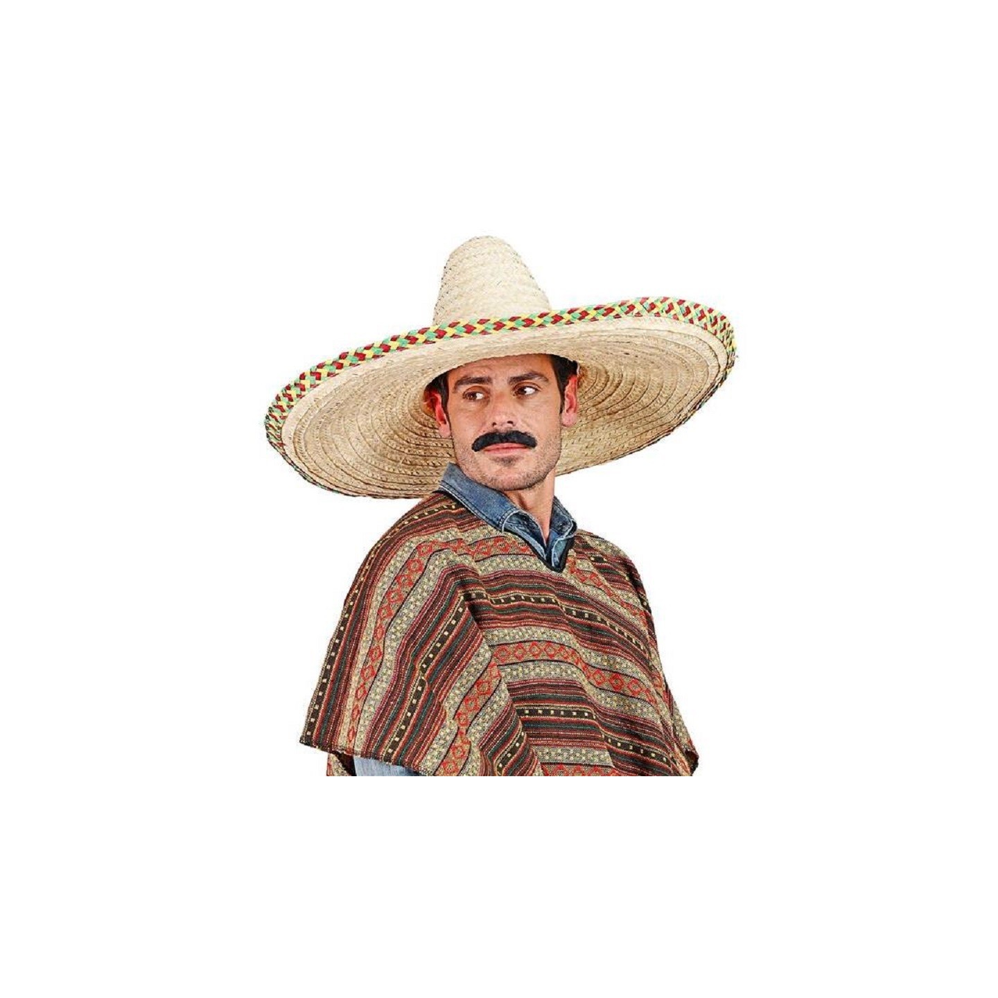Sombrero Méxicain géant 65cms, chapeau en paille Sombrero Méxicain géant 65cms, chapeau en paille