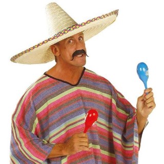 Sombrero Méxicain géant 65cms, chapeau en paille
